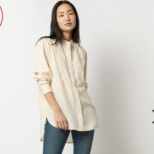 ISABEL MARANT ÉTOILE Britten Blouse in Ecru 🤍 BRAND NEW with Tags